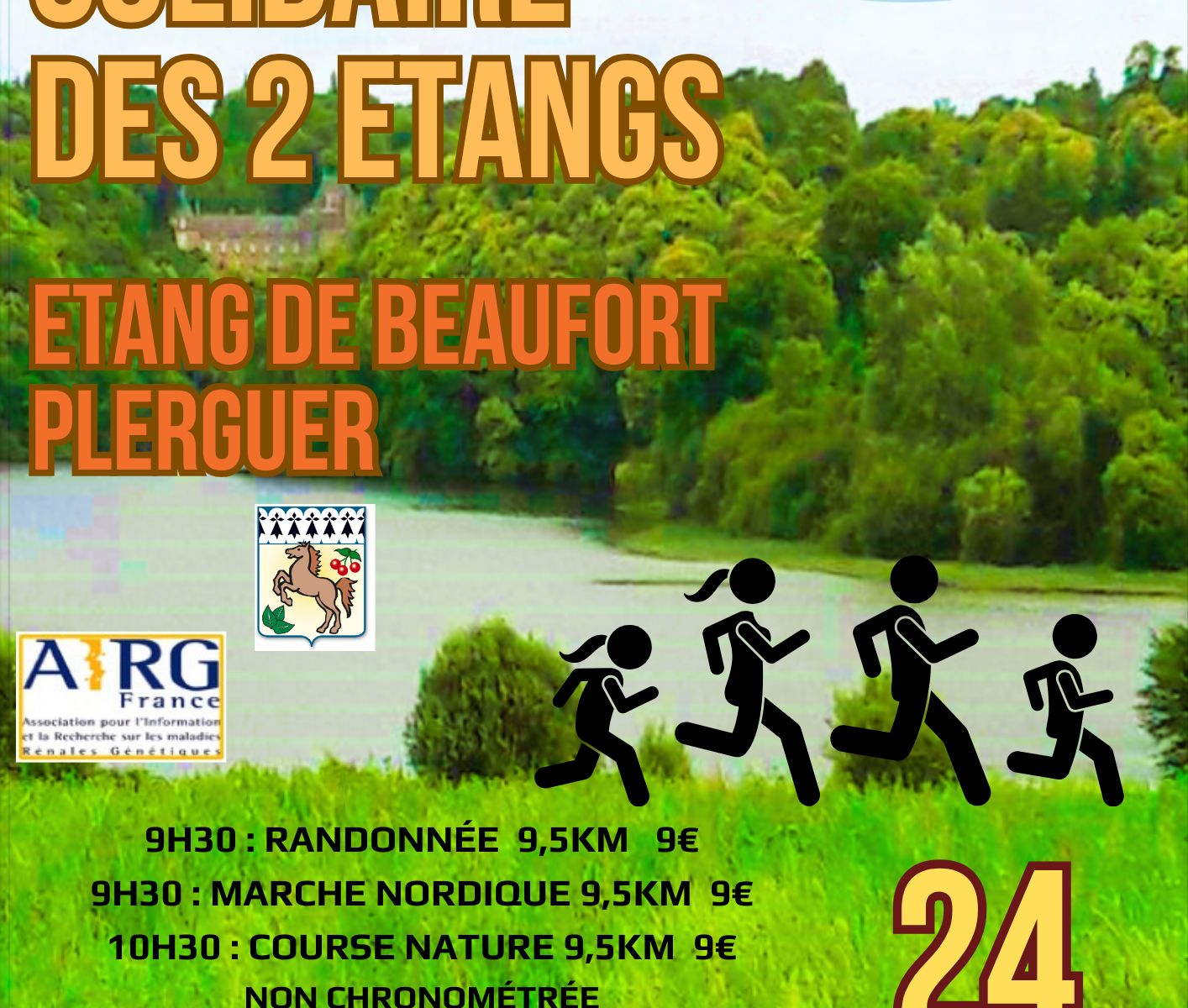 Affiche course solidaire